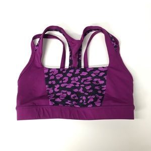 🍋LULULEMON🍋 Purple Cheetah Bra Size 6